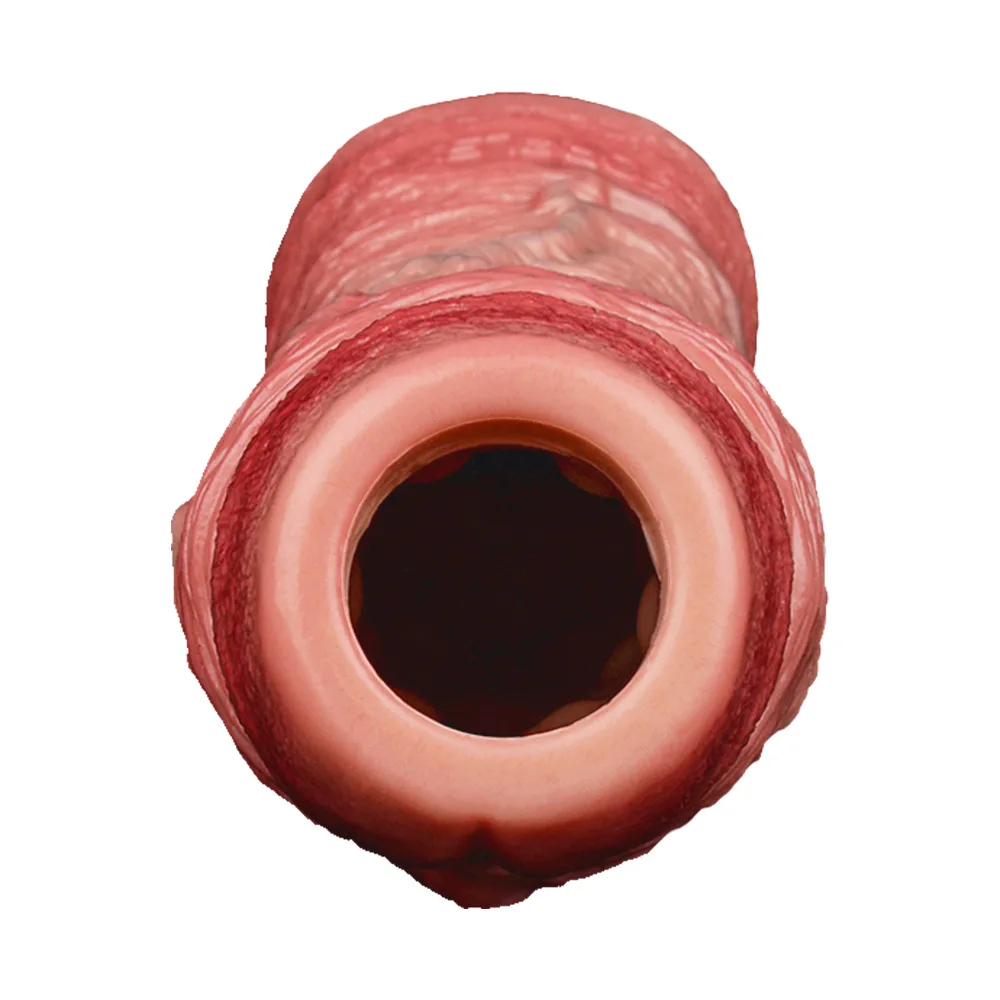 S,M,L Size Open-Ended Penis Enlargement Liquid Silicone Sleeve, Delay Ejaculating With Anti-Off Ring Cock Enlarger For Couples