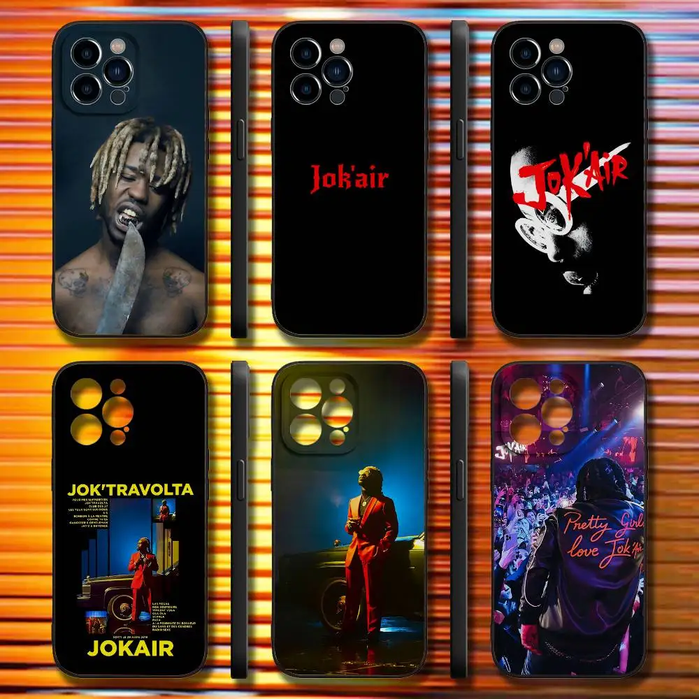 

J-JOK air Rapper Phone Case For iPhone 17,16,15,14,13,12,11,Pro,Max,Plus,X,XS,SE4,E,Mini,Soft Black Case