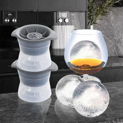 1/2pcs Bar Whiskey Round Ice Cube Maker Silicone Large Ball Shape Spherical Ice Cube Mould Machine Quick Freezer Kitchen Gadgets