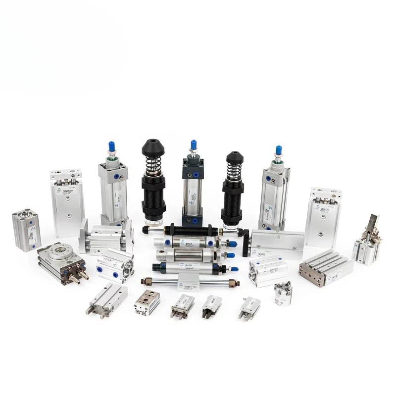 Fixture, Pneumatic Fixture Assembly, Parallel Finger Cylinder, Mechanical, Aluminum Alloy, Double Acting HFZ16
