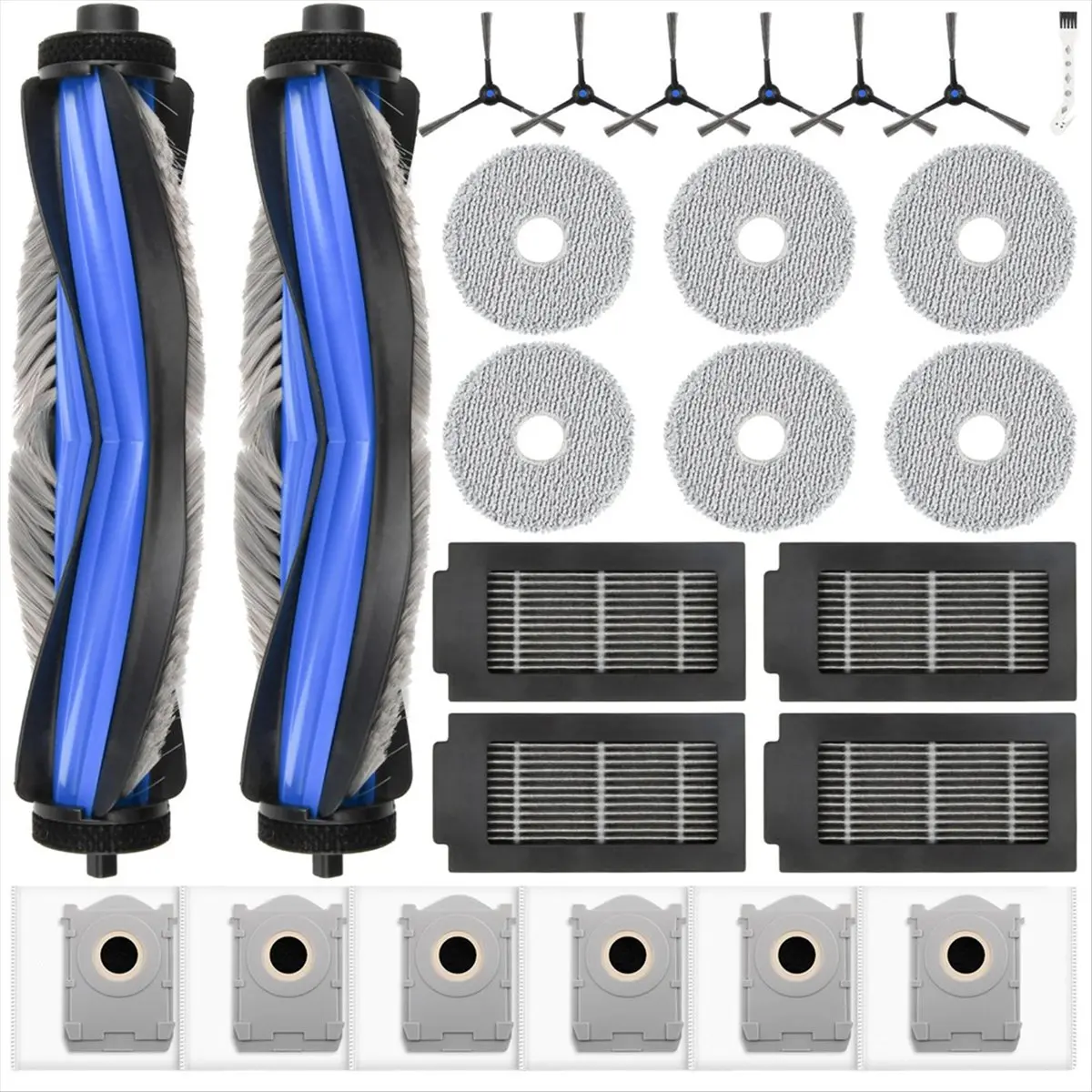 A852U Aug. Accessories for T50 Omni / T50 Pro Omni Robot Vacuum Cleaner,Dust Bags, Wipes, Filters, Main Brushes