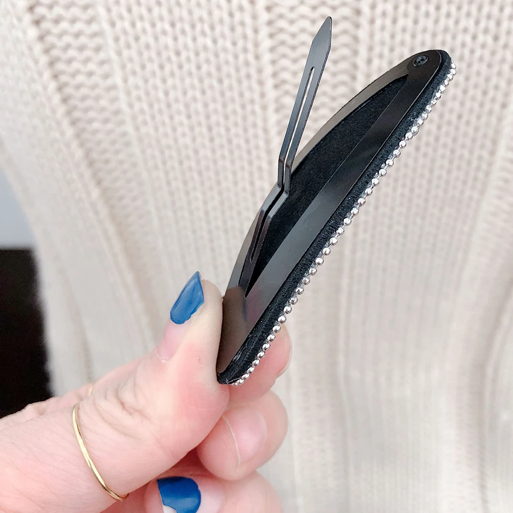 

4Pcs Hair Clips Mixed Color Crystal Snap Barrettes for Kids Girls Toddlers Daily Festival Party Accessories