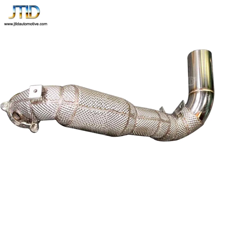 Stainless Steel Heat Shield Decat Exhaust Downpipes for Mercedes Benz W177 CLA250