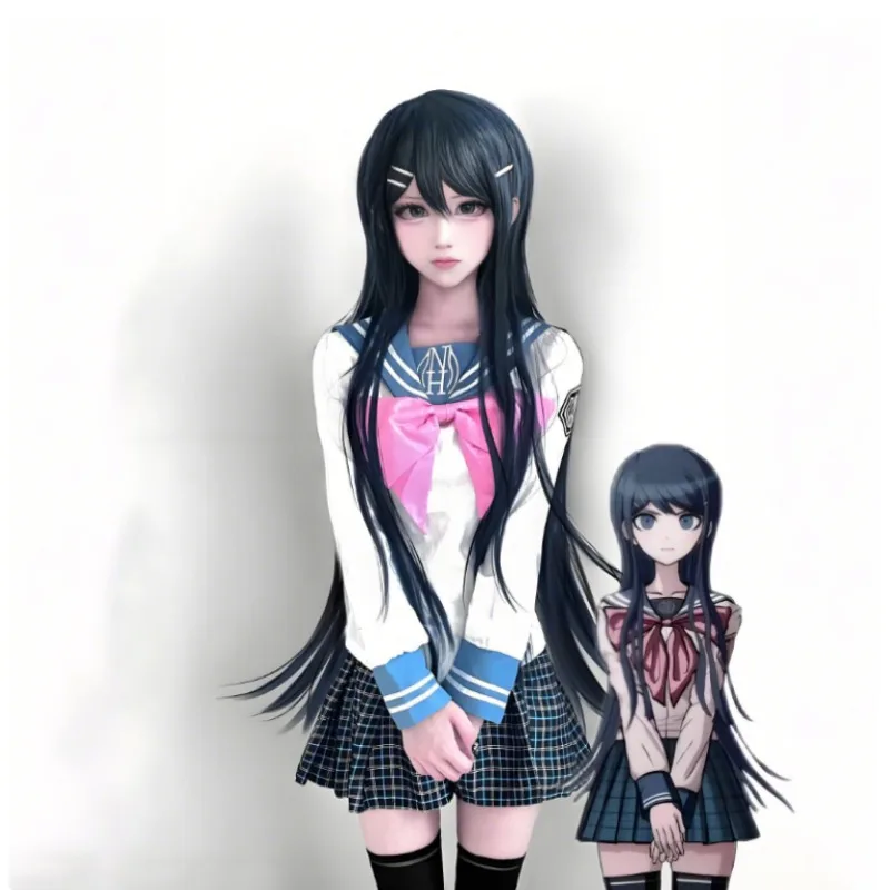 DanganRonpa Sayaka Maizono аниме косплей костюм школьная форма JK наряды для девочек аксессуары для одежды карнавальное праздничное платье