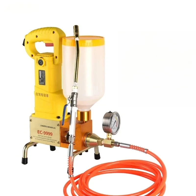 EC9999 1100W Waterproof Grouting Machine High Pressure Injection Pump Polyurethane Grouting Liquid Leakage Tool Slurry Machine