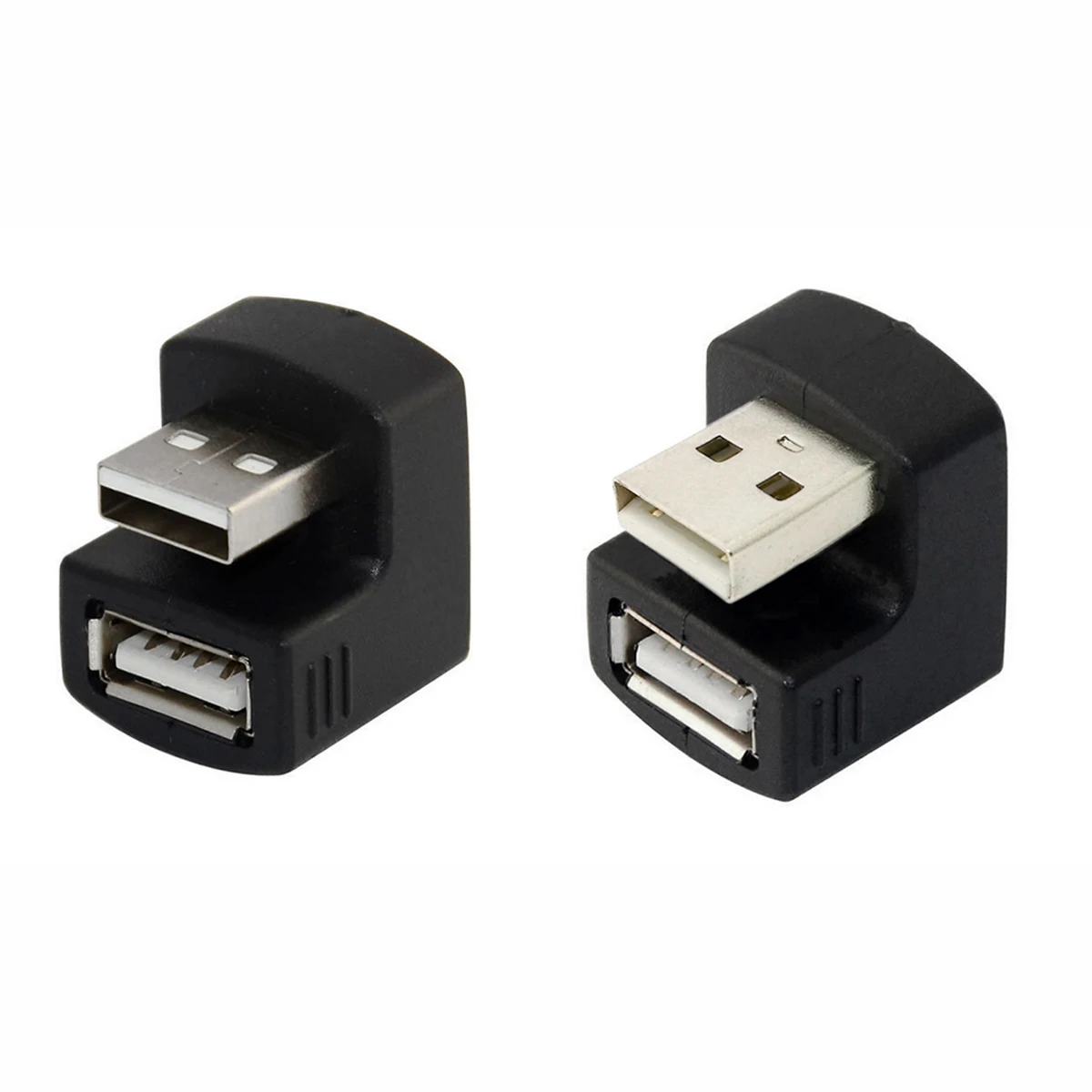 

1 Set Up & Down Angled USB 2.0 Adapter A Male to Female Extension 180 Degree