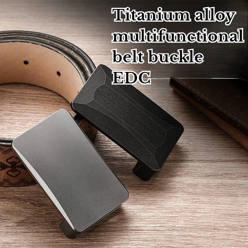 سبائك التيتانيوم متعددة الوظائف مقاومة للصدأ مقاومة للاهتراء حزام مشبك EDC في الهواء الطلق المحمولة T أدوات إنقاذ الطوارئ العملية