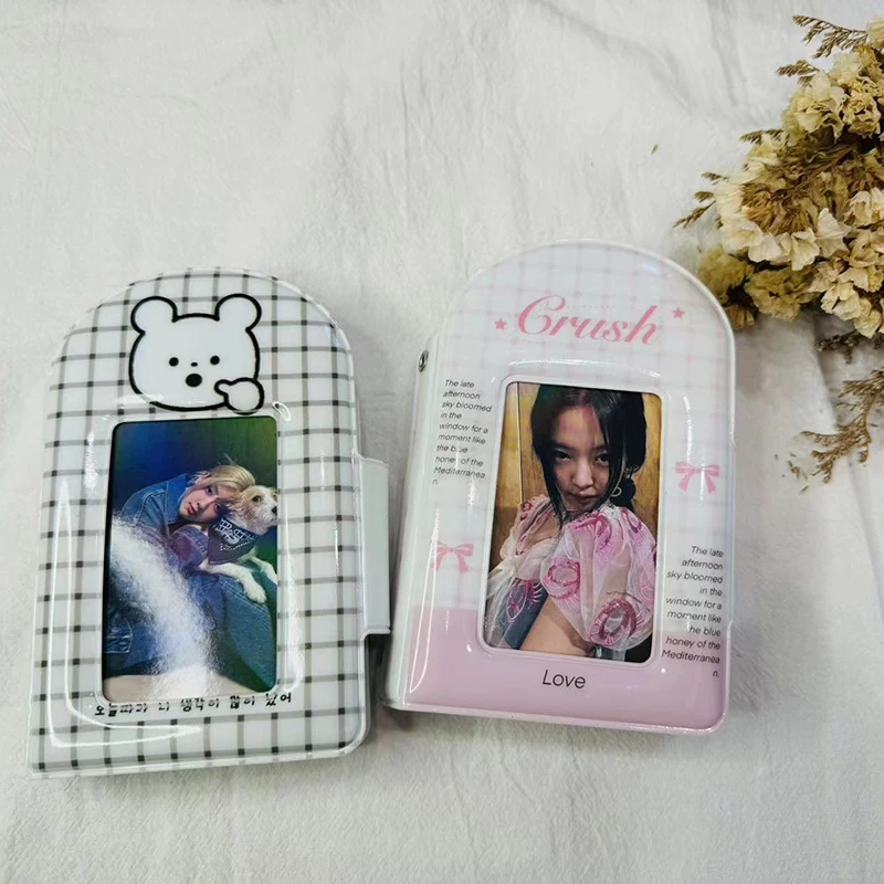 32 Pp-Zakken Winter Verzamelen Fotokaart Etui Stijl Album Voor 3 Inch Mini Handige Instax Naam Kaart K-Pop Ster Album Met Knop