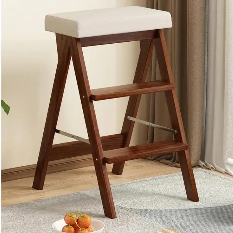 Household Folding Ladder, Kitchen Climbing Stool, Three-Step Portable Ladder, Multifunctional High Stool