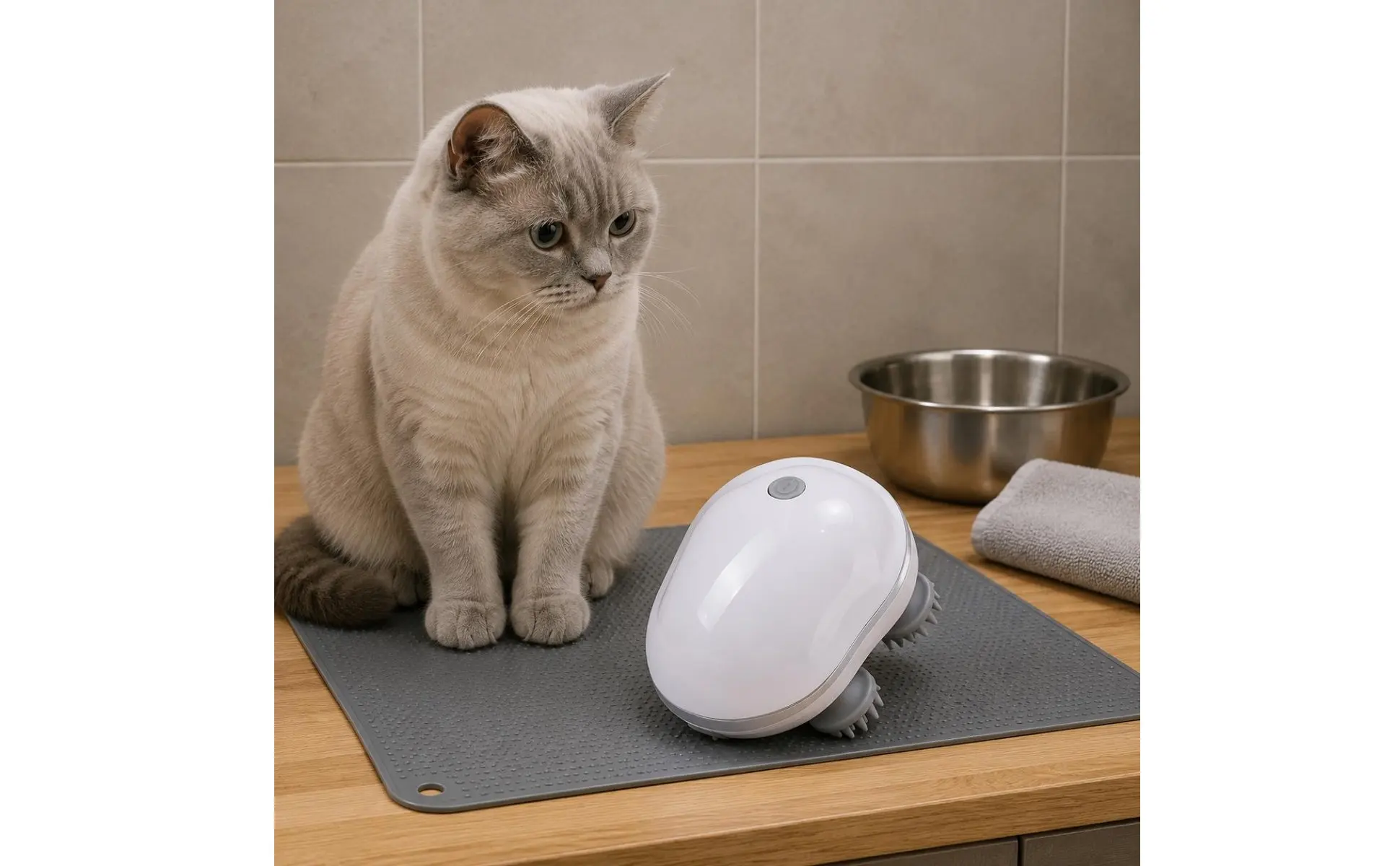 Pet Head Massager Multi-Function Electric Pet Massager Head Massage Tool Tangletangle-Free Wellness Device Portable