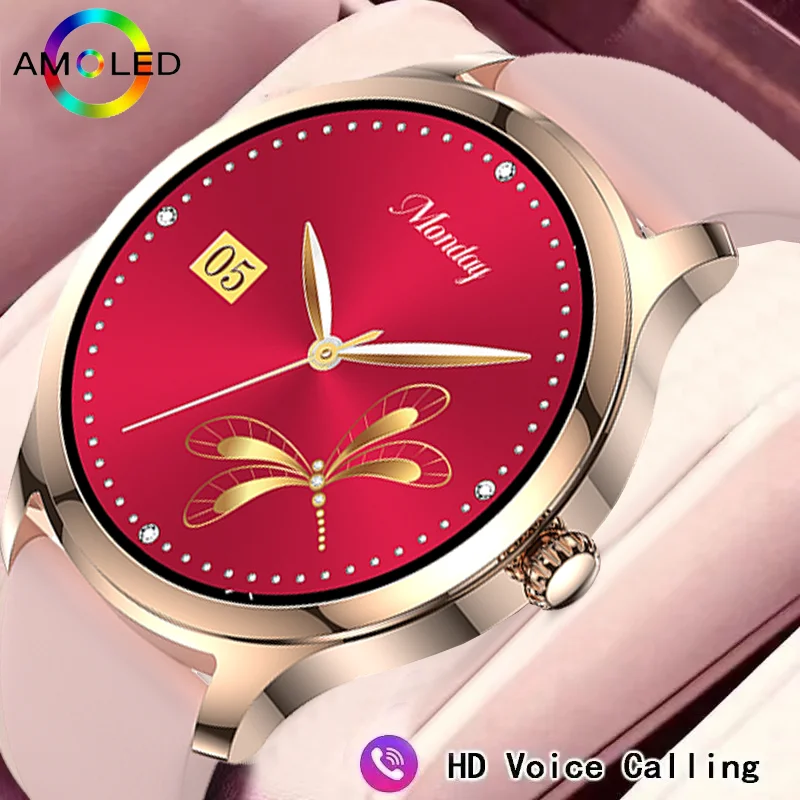 

YPAY LW92 HD Bluetooth Talk Smartwatch Women's Health Monitor Waterproof Sport Smartwatch Voice Assistant Women's Smartwatch