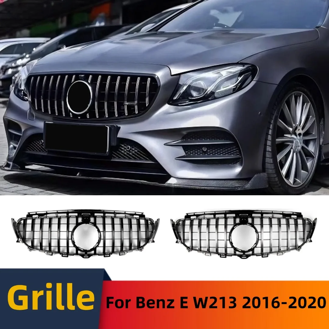

Front Inlet Mask Grille Grill Upgrade Grid Mesh Refit Tuning For Mercedes Benz E class W213 C238 A238 2016-20 GT Style Body Kit