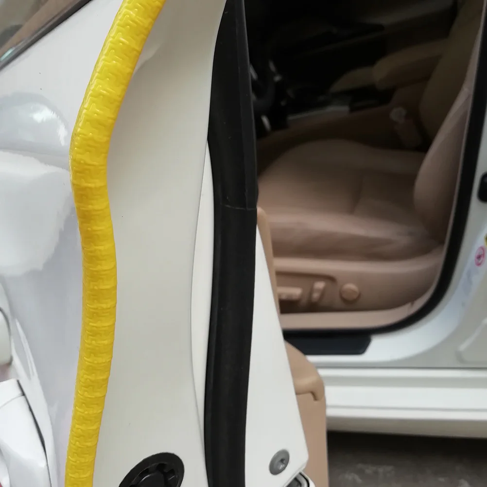 

Door Anti-collision Strip Metal Plate Car Guards Protector Seal Strips Edge Yellow Trim Orange Doors