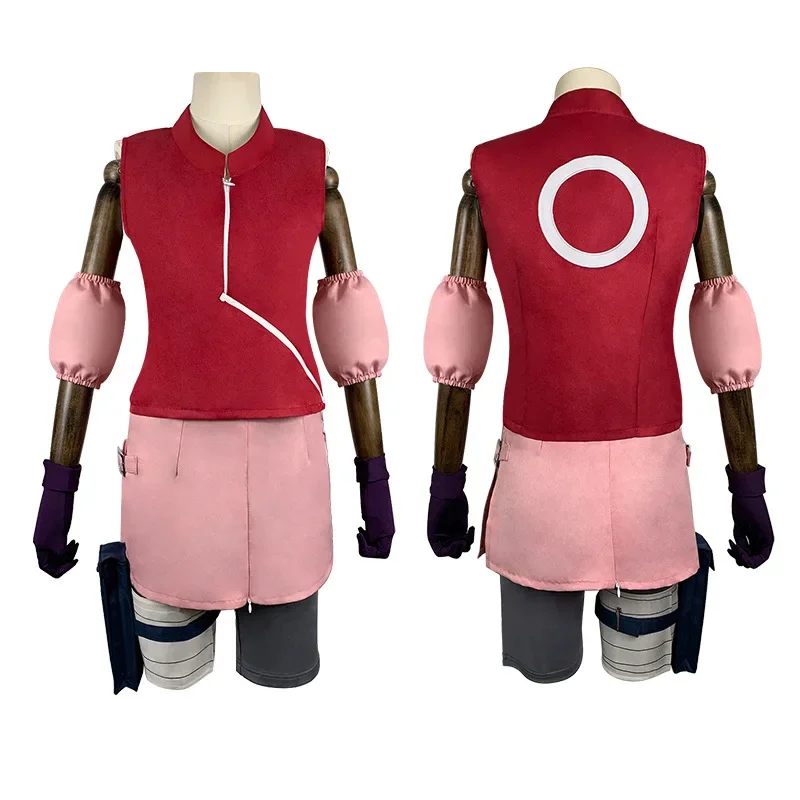 Anime Cosplay Haruno Sakura Women Costume