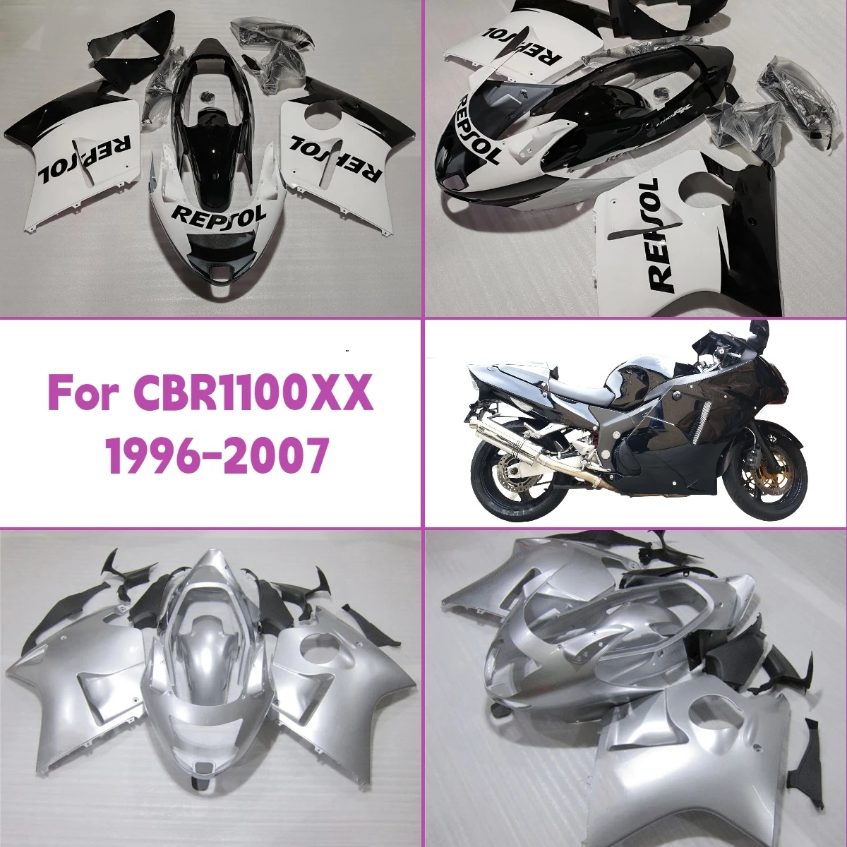 

ABS Fairings 1996-2007 CBR1000XX Hot Style Motorcycle Fairing Kit Customizable for 96-07 Honda CBR 1000XX