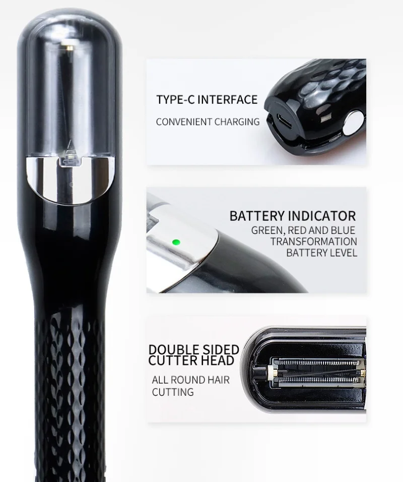 Multifunctional Hair Trimmer Rechargeable Portable Household Automatic Split Hair Trimmer Suitable for Dry Damaged Split Hair