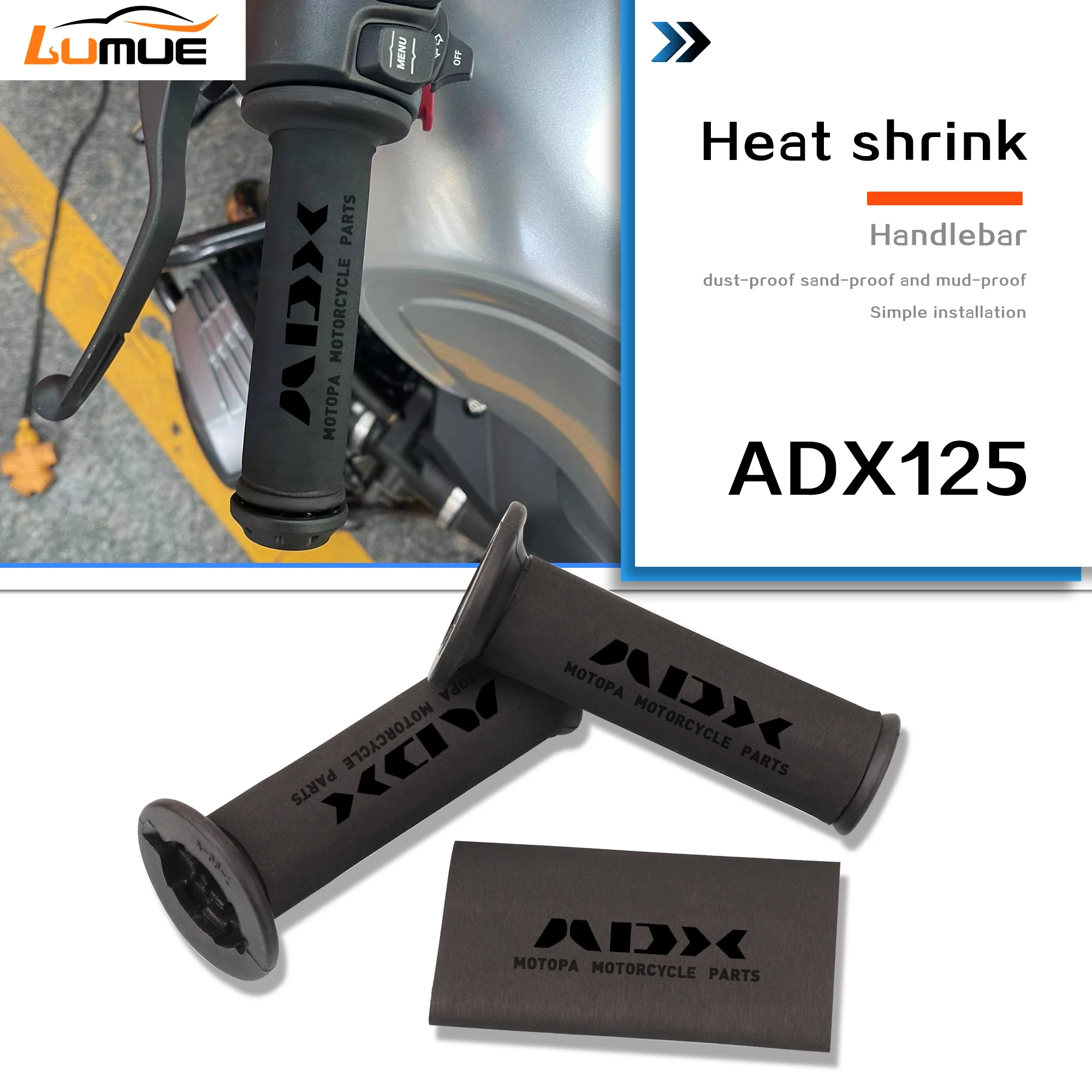 

ADX125 Motorcycle Universal Handle Grips Cover Heat Shrink Handlebar Grips Brake Cover For SYM ADX125 ADX 125 2023-2024