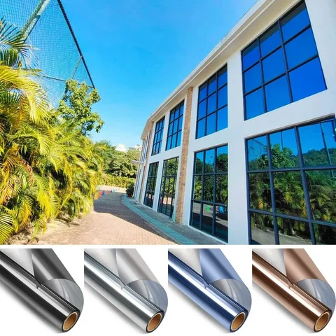 60cm 절연 유리 필름 개인 정보 보호 자외선 차단제 단방향 거울 가정용 창 발코니 창 필름 스티커