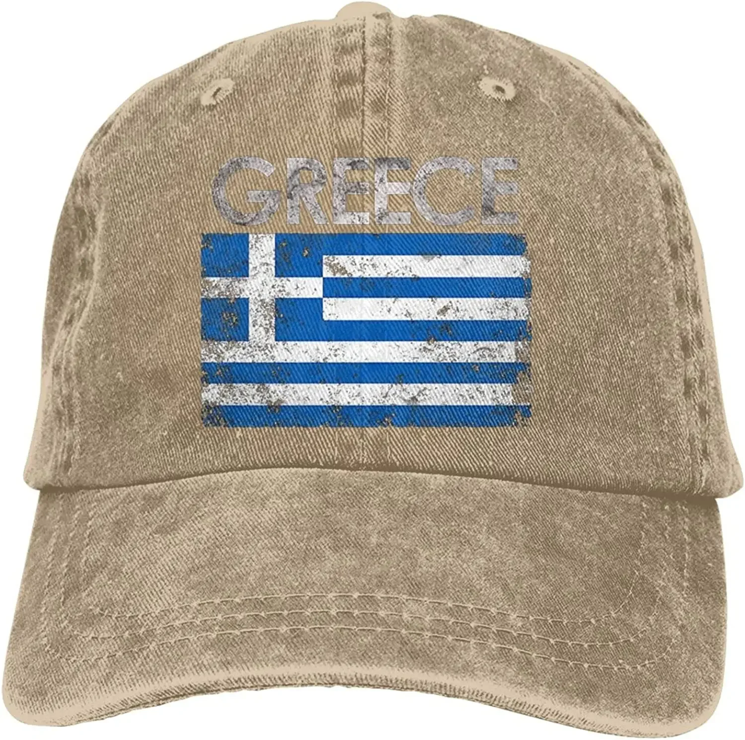 

2026 Greek Flag Of Greece Denim Hats For Mens Womens Baseball Caps Casquette Black Adult Unisex Four Seasons Casual Polyester