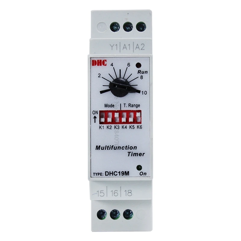 DHC19M Programmable Digital  Multifunction Automatic Timer Relay Switch 0.6S-100H AC/DC 24-240V DHC-19M