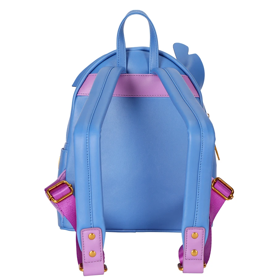 Disney Lisence Stitch Backpack Cute Cartoon Blue Backpack