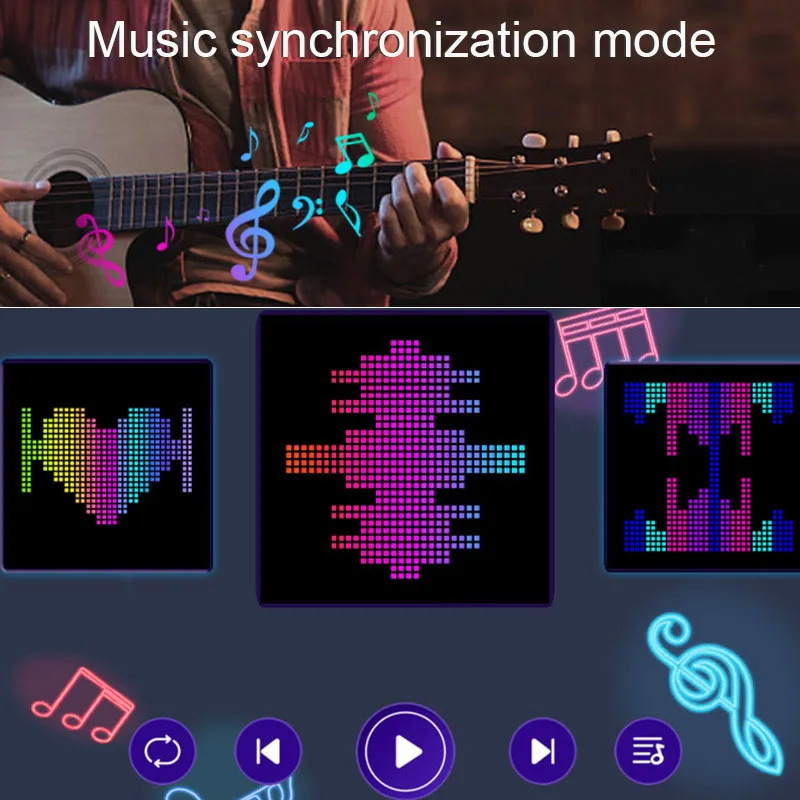 LED Pixel Display 64x64 RGB LED Matrix Panel DIY Programmeerbaar Pixel Art Display met Bluetooth APP Controle Creatief Pixel Scherm