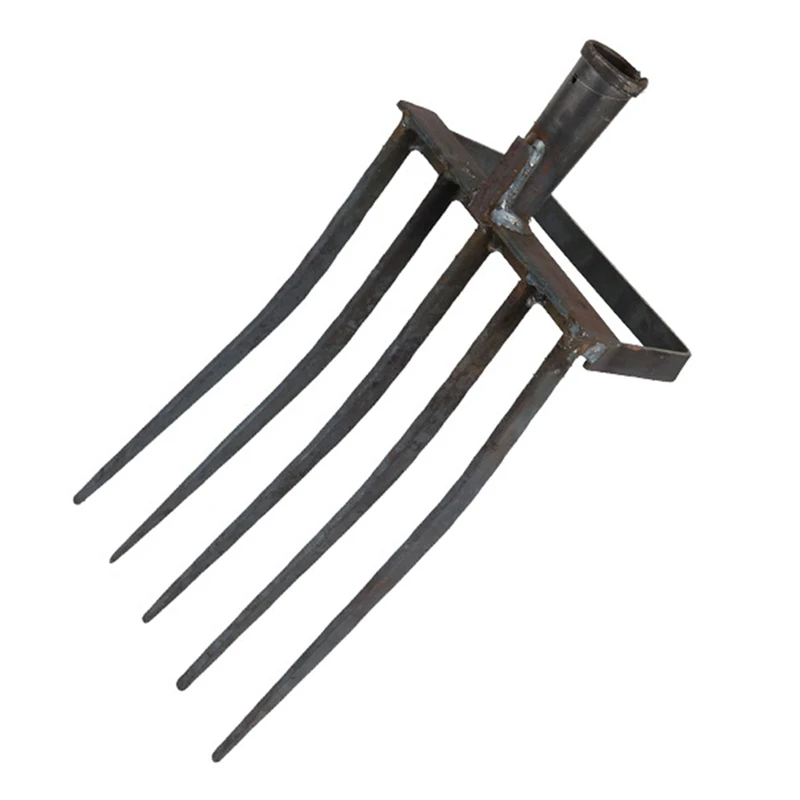 

Gardening Pitchfork, Metal Large Fork Gardening Tool With 5 Gardening Claws For Compost, Horses, Hay Mulching Fork