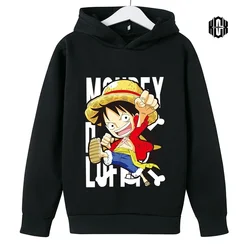 One Of The Latest Japanese Cartoons One Piece Luffy Hoodie Boys Girls Anime Hoodie Pullover Street Sweatshirts