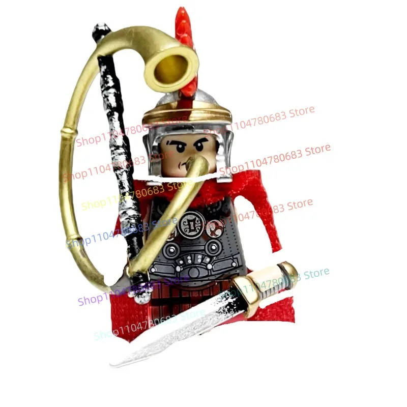 MOC ビルディングブロック ミニフィギュア 中世軍団兵士 アクセサリー ディスプレイセット ホビーヤスト コレクタブル 組み立てモデル ギフト