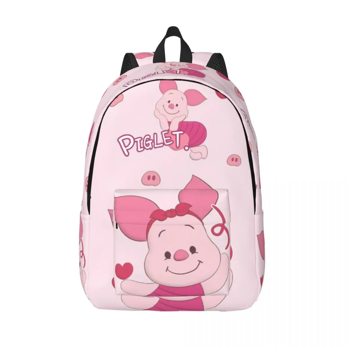

Piglet Backpack for Men Women Teenage Student Hiking Travel Daypack Winnie-the Pooh College Canvas Bags Gift