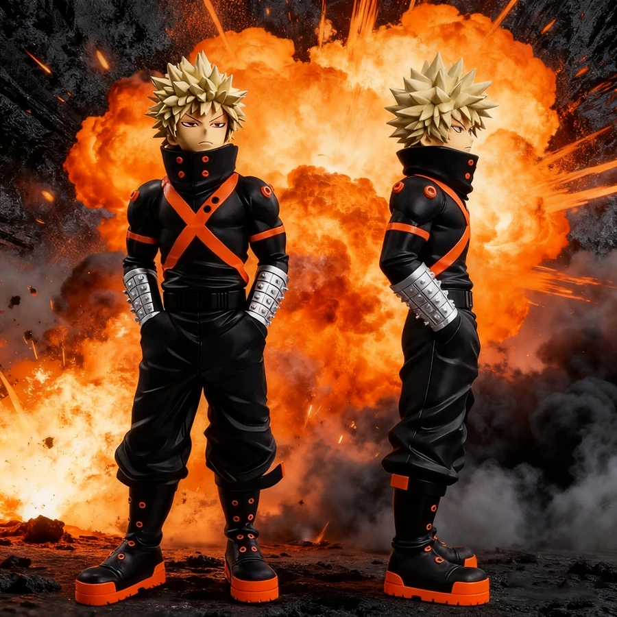 21cm Boku no Hero Academia Anime Figure Bakugo Katsuki Action Figure Midoriya Izuku/Todoroki Shoto Figurine PVC Collection Toys