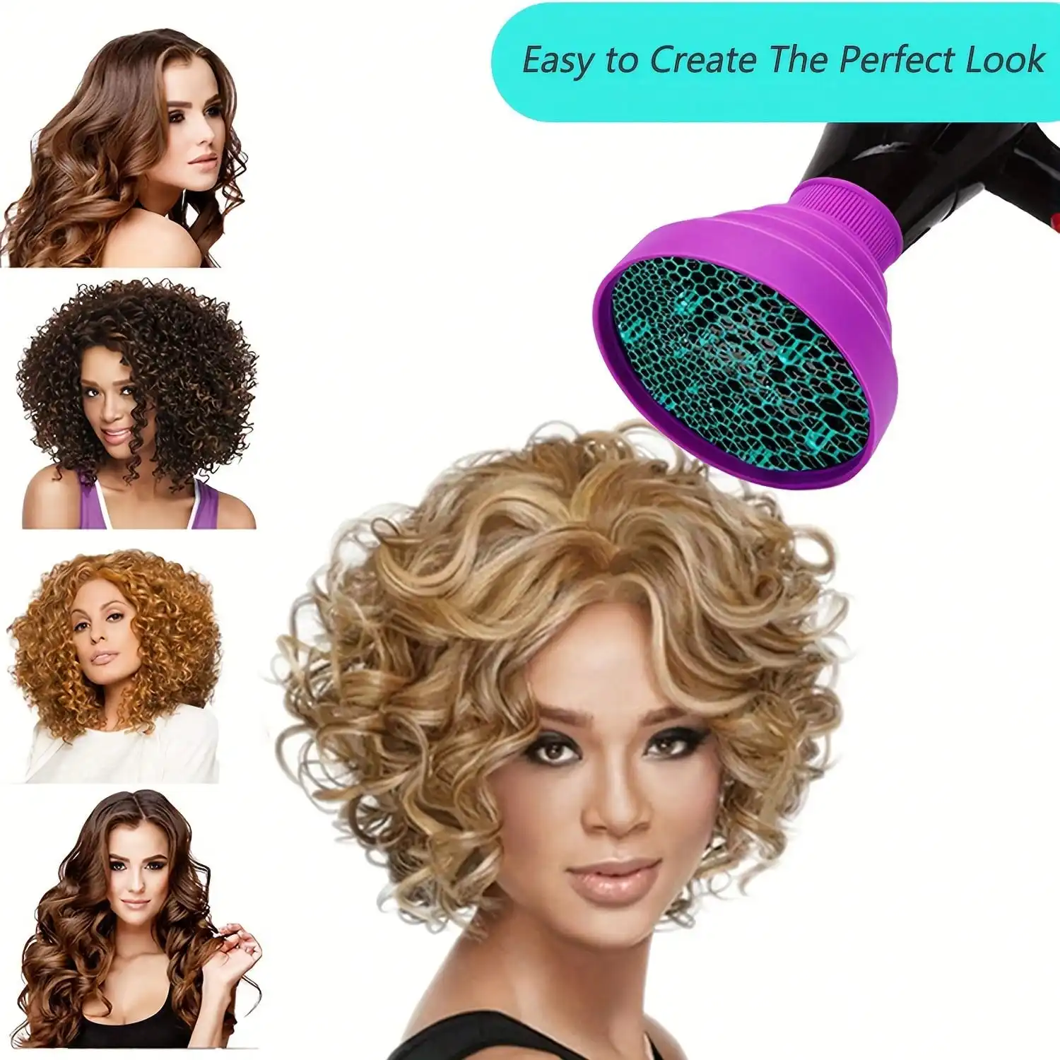 

Складной портативный диффузор для фена - профессиональная насадка-диффузор для салонов красоты со складной конструкцией, подходит для использования