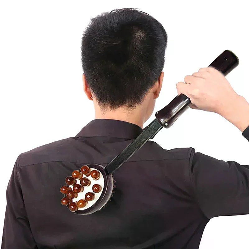 

Handheld Massage Hammer Meridians Back Knock Massage Hammer Back Massage Leg Relaxing Massager Dual Head Percussion Massager