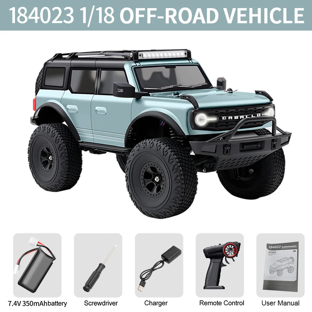 Wltoys RC سيارة 9 كم / ساعة الدفع الرباعي 1/18 CCS كروز 184023 التحكم في الإطارات المطاطية تسلق السيارة #3