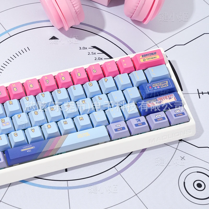 

High-Score Girl Keycap【Boxed】Original factory high-quality five-sided sublimation mechanical keyboard keycaps, cute and unique
