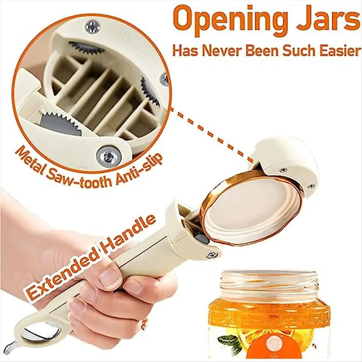 2026 Trend  Telescopic Can Opener Household Can Opener Suitable for Weak Hands Non-Slip Manual Bottle Opener A