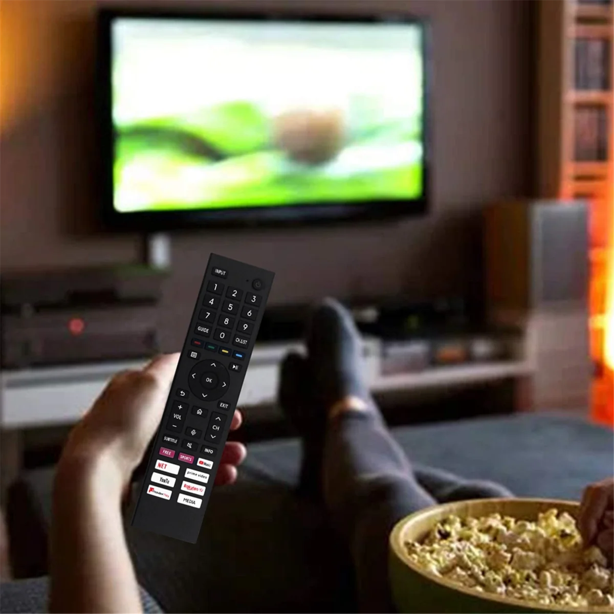 A57G-Replace ERF3A80 Remote for Hisense 4K Android UHD Smart TV 43A6G 50A6G 55A6G 60A6G 65A6G 70A6G 75A6G 43A6GTUK 50A6GTUK