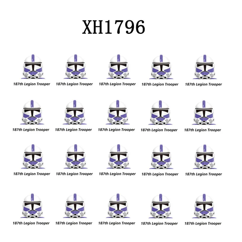 20 Stks/set Xh1798 Bouwstenen Keizerlijke Stormftrooper Galictische Mariniers Sneeuwtrooper Elite Team Trooper 187e Legioen Mini Speelgoed