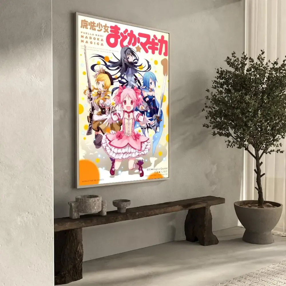 Puella Magi Madoka Magica Poster Anime Posters Sticky HD Quality Poster Wall Art Painting Study Wall Decor