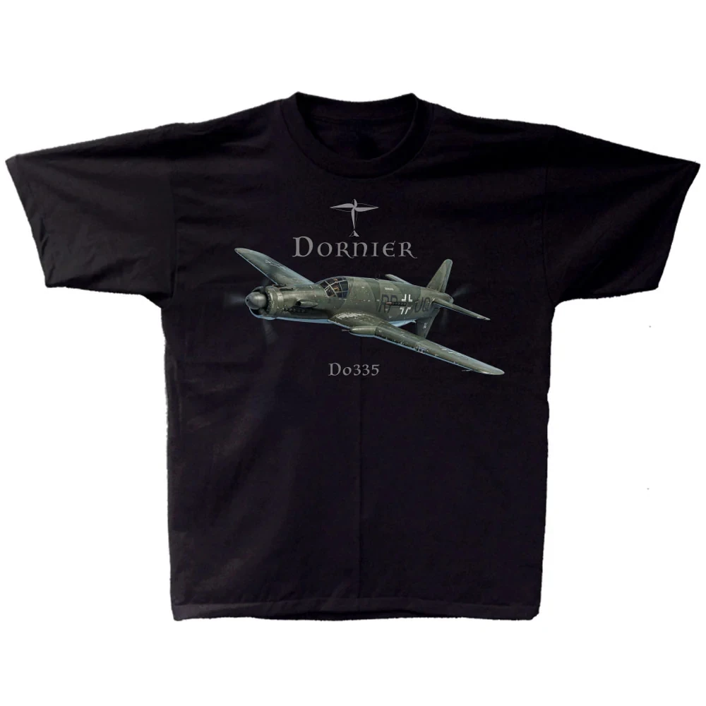 WWII German Dornier Do 335 Pfeil (Arrow) Heavy Fighter T-Shirt 100% Cotton O-Neck Short Sleeve Summer Casual Mens T-shirt