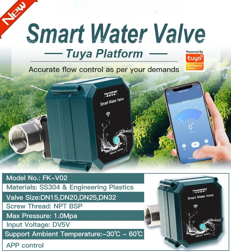 

Водяной клапан Tuya Zigbee Wi-Fi, отключение на 0% до 100%, поддержка контроллера Alexa Google Assistant, умное беспроводное управление, Smart Life