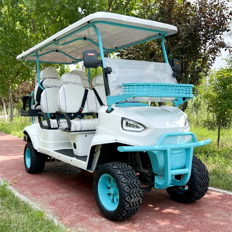 2025 6 Passenger 2 4 Seater Electric Golf Cart New Energy Car Vehicle Anti-skid Tire Adult Electric Car