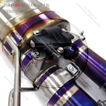 HMD熱銷鈦合金高性能中尾段排氣系統,適用於福特野馬GT 5.0L,附閥門和尾嘴。 10 最佳銷售 福特鈦金版 - №9