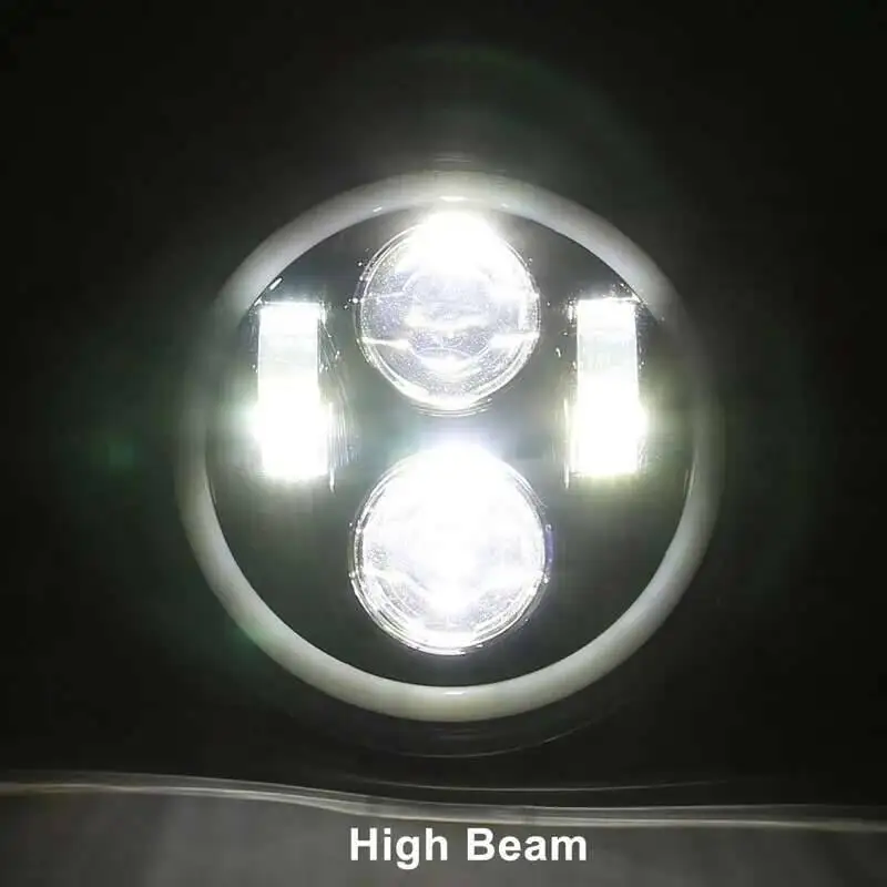 Motorcycle Headlight 5.75 Inch Lamp Halo For Triumph Rocket Iii 3 Speed Street Triple & Thunde 5 3/4 Inch image 2