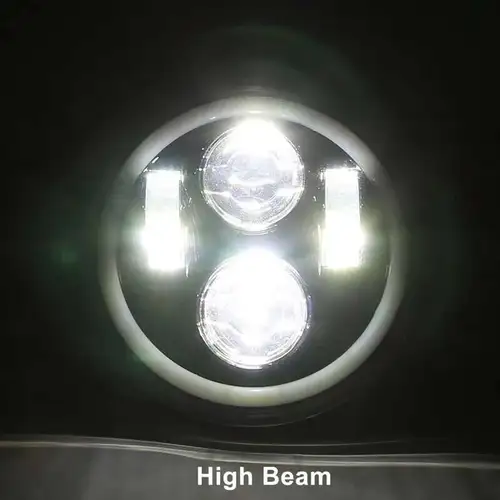 Imagen 2 del producto Faro de motocicleta, lámpara Halo de 5,75 pulgadas para Triumph Rocket Iii, 3 velocidades, Street Triple y Thunde, 5 3/4 pulgadas