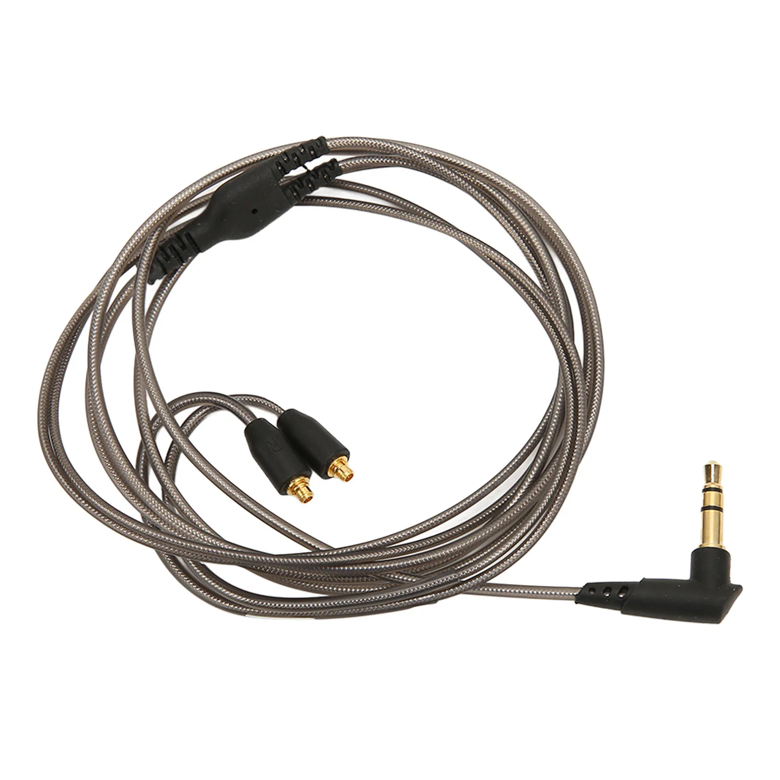 Câble de remplacement pour écouteurs MMCX vers connecteur 3,5 mm, câble coudé pour casque, longueur 3,9 pieds pour SE215 SE315 SE425 SE535 SE846