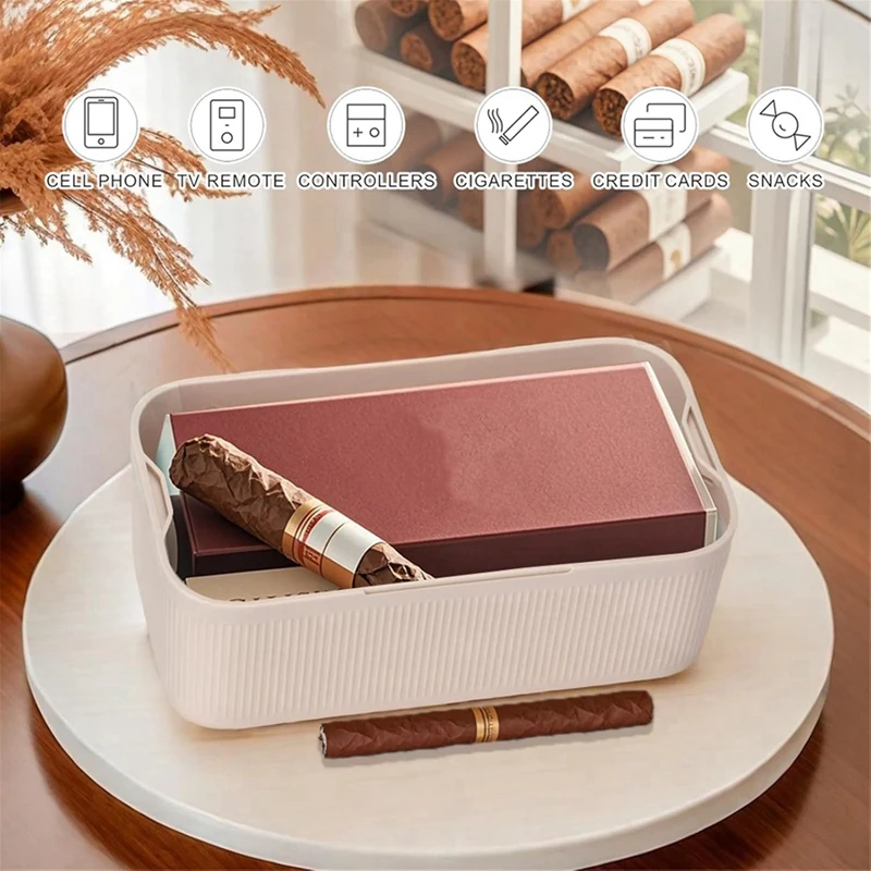 PTST Lockable Storage Box, Locking Medicine Box, Cell Phone Locked Jail, Containers Bin For Personal Refrigerator Home