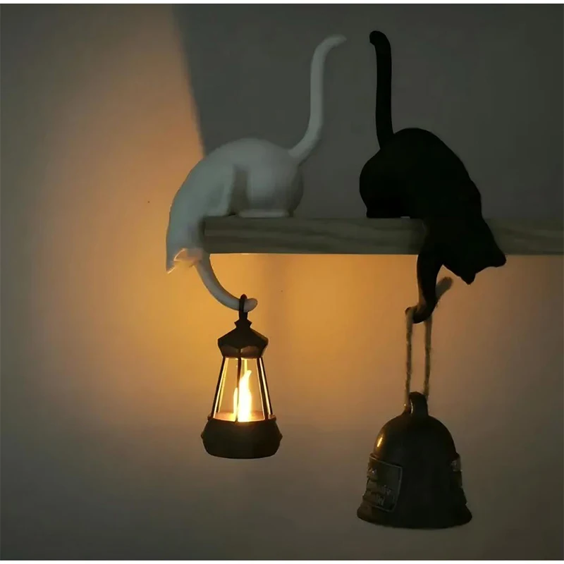 1pcs 3D Printed Cat Inverted Hanging Ornament Hook Cat-Shaped Storage Hook For Home Decor Key Indoor Idea For Pet Lover