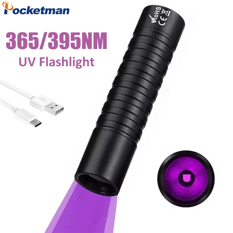Black Light UV Light 395nm/365nm UV Flashlight Powerful Blacklight Flashlight Portable Black Light Torch for Pet Urine Scorpion