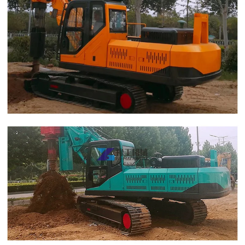 Crawler Mine Drilling Rig Machine Homemade Borehole 200 Meter Water Well Drilling Rig with Auger Digger